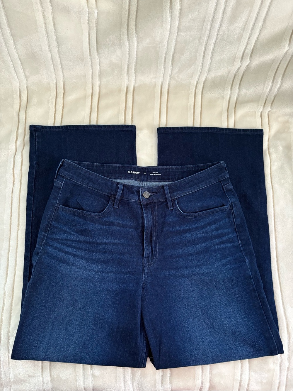 Old Navy Women's Dark High Rose Wow Wide Jeans